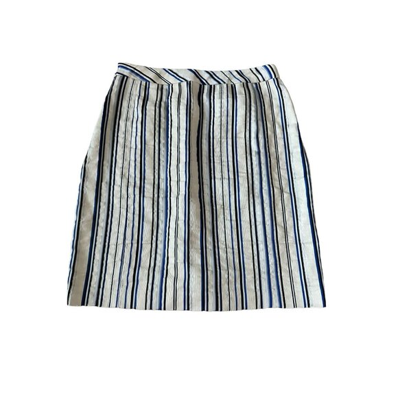 LAFAYETTE 148 Striped Nautical Button Pencil Skirt Size 2 - Picture 2 of 6